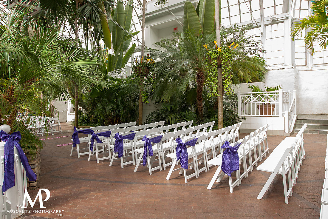 Franklin Park Conservatory Wedding, J.H. Ross Family Life Center Reception