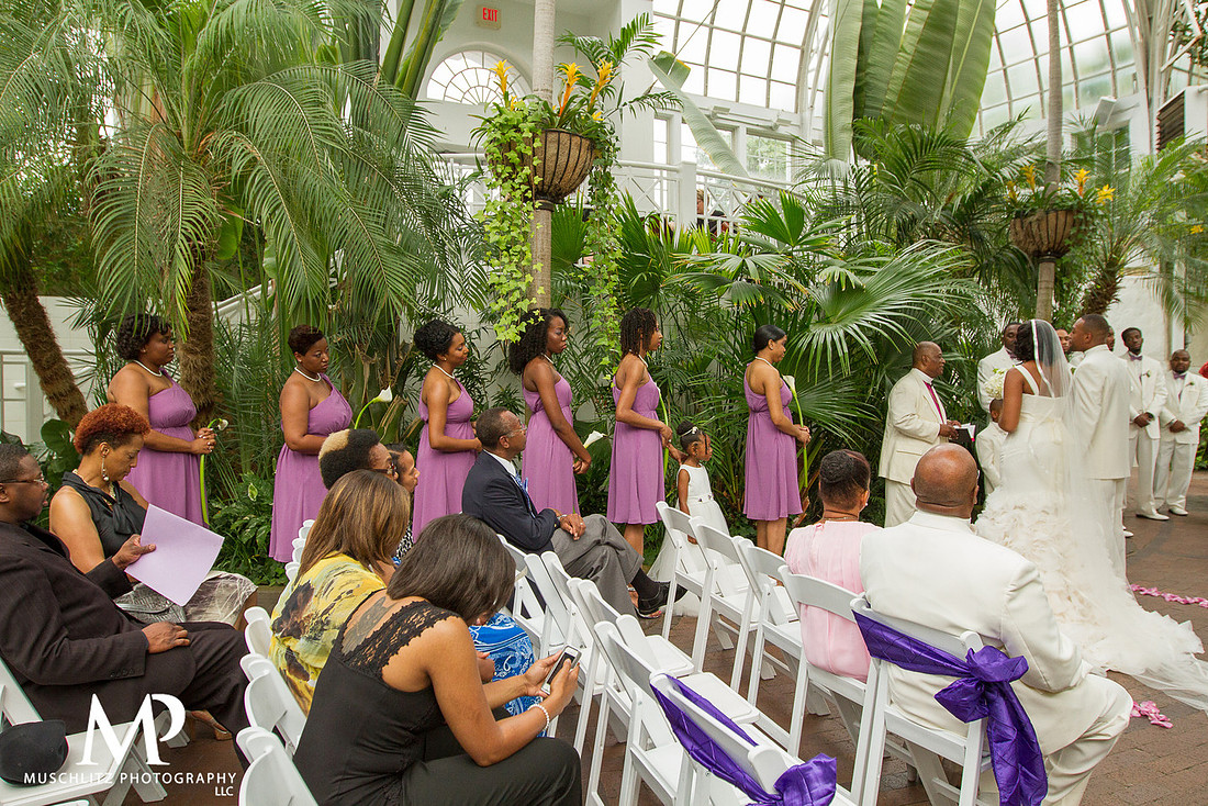 Franklin Park Conservatory Wedding, J.H. Ross Family Life Center Reception